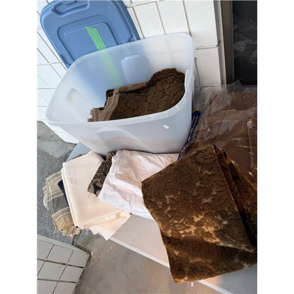 Bin of fabric