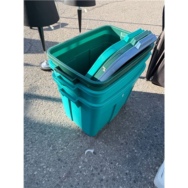Bins with lids