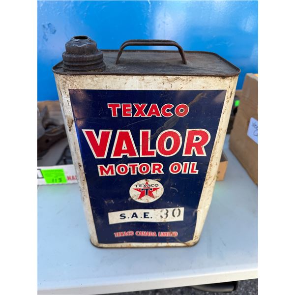 Vintage Texaco VALOR Motor oil can