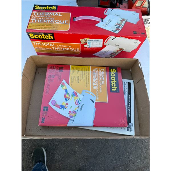 Thermal laminator and sheets