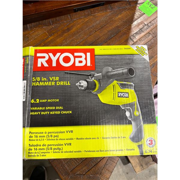 Ryobi 5/8 inch hammer drill