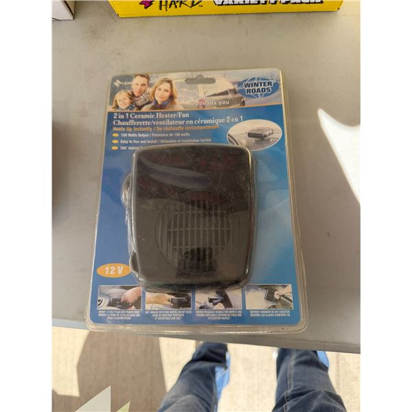 Two and one ceramic heater/fan