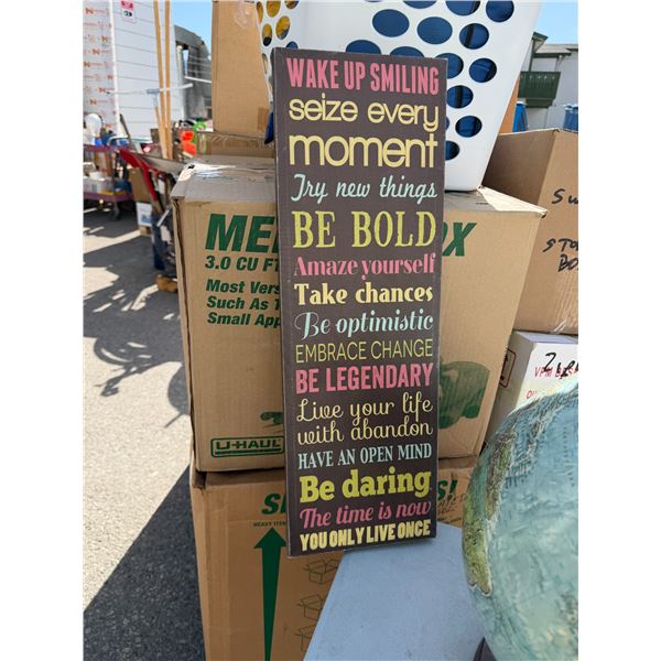 Wall decor, sign