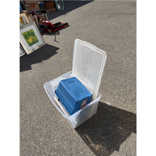 Assorted bins
