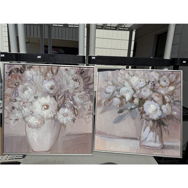 2 floral artwork