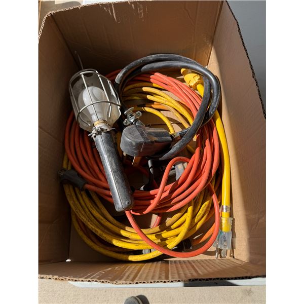 Trouble lite, and extension cords
