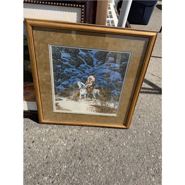 Bev Doolittle artwork 24" x 25"