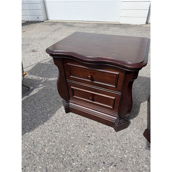 Nightstand measures 26" x 18" x 24 1/2" tall