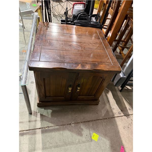 Vintage solid side table
