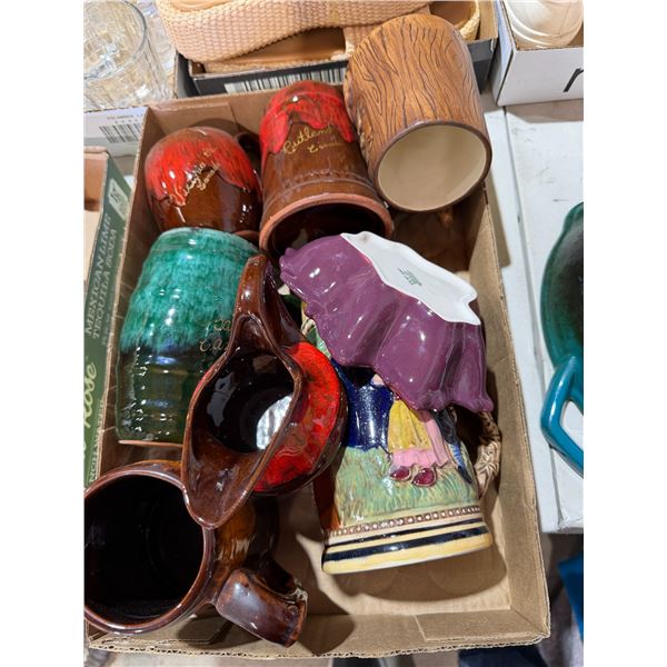 Assorted pottery