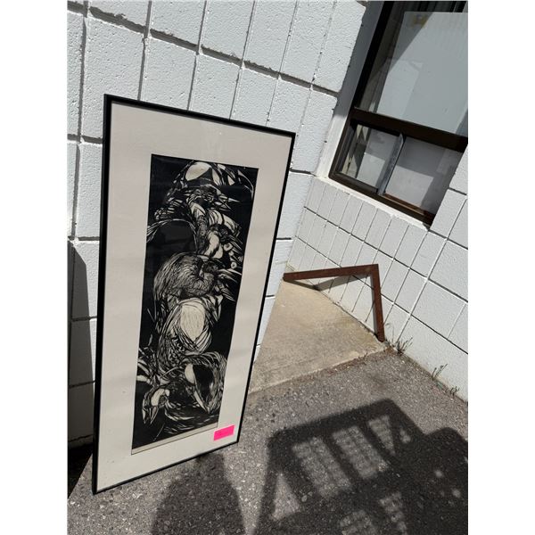 Artwork numbered to 12/21  measures 17" x 38"