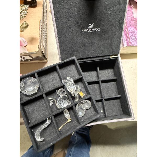 For parts of repair Swarovski Crystal figurines in storage box