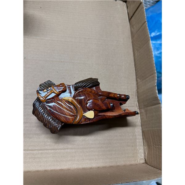 Wooden horse puzzle box