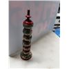 Image 1 : Stackable hand, painted napkin rings