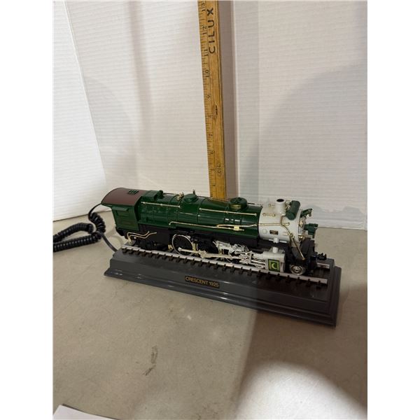 Train ships telephone Crescent 1925 locomotive