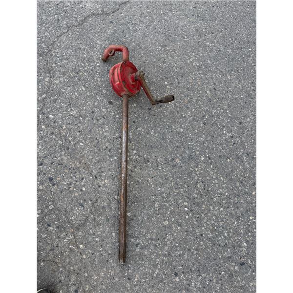 manual rotary barrel pump