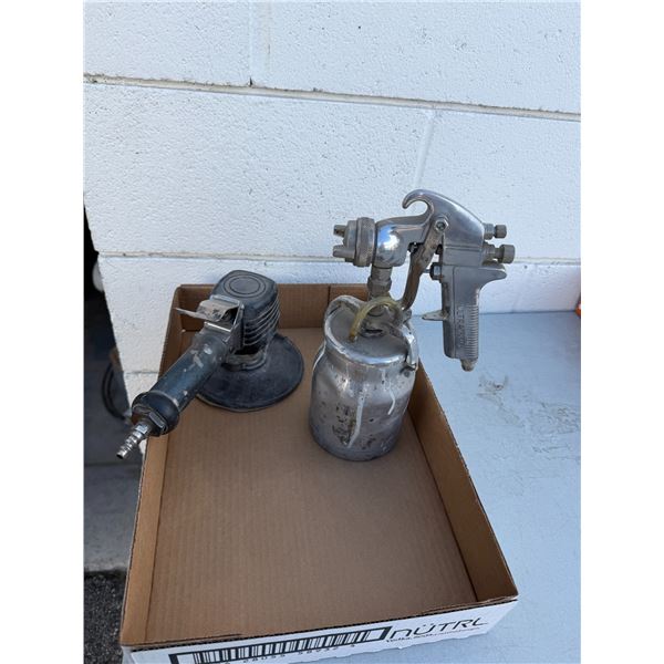 Paint spray, sprayer and grinder