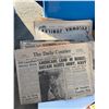 Image 1 : 1950s daily courier newspapers