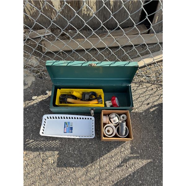 Toolbox with plumbing and fuel related items