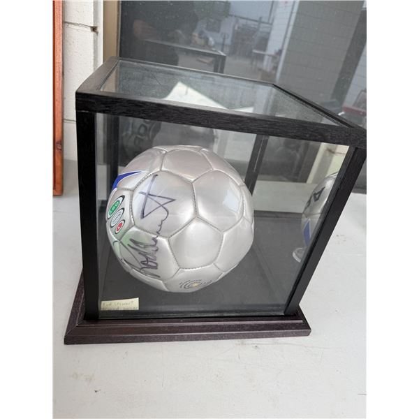Consigner says Rod, Stuart signed Soccer Ball prosperity place kelowna BC