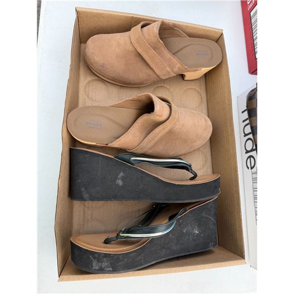 Crocs and other shoes, size 7