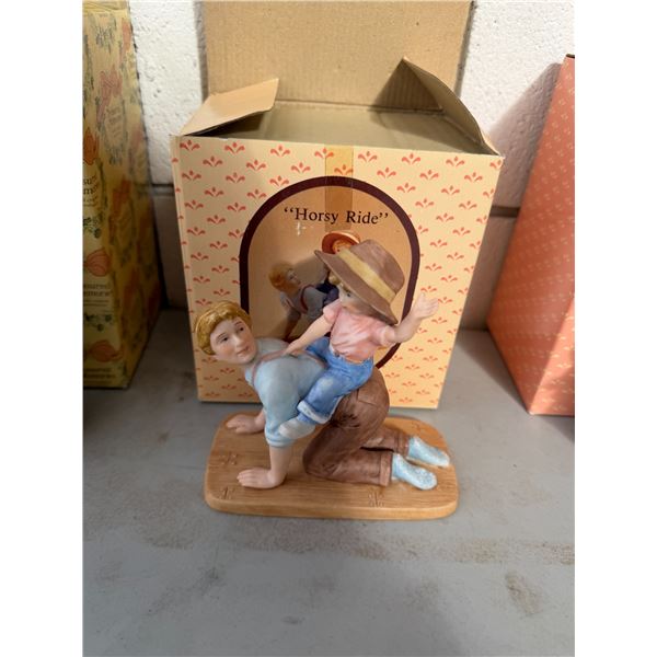 Treasured memories horsey  ride figurine