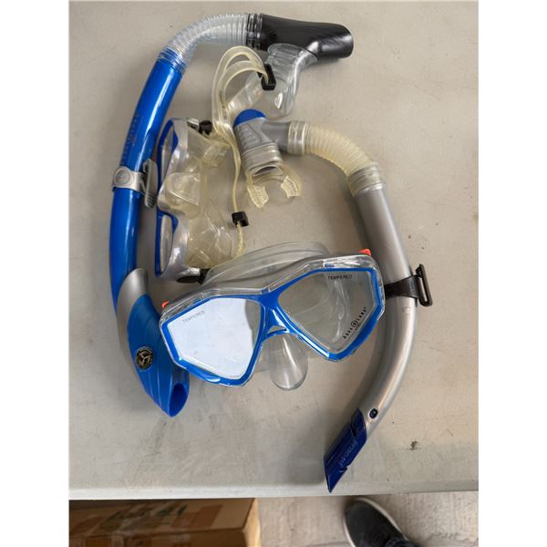 Goggles and snorkel