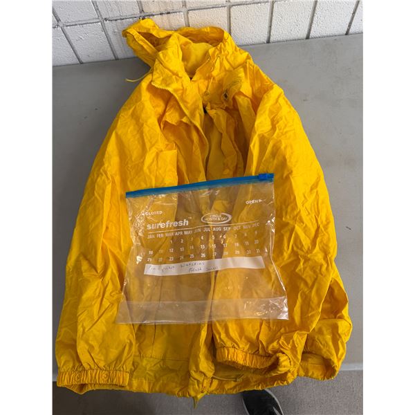 Rain jacket, wet, skin adult small