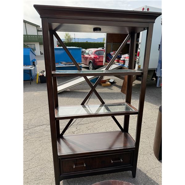 Shelf measures 41" x 15" x 76" tall