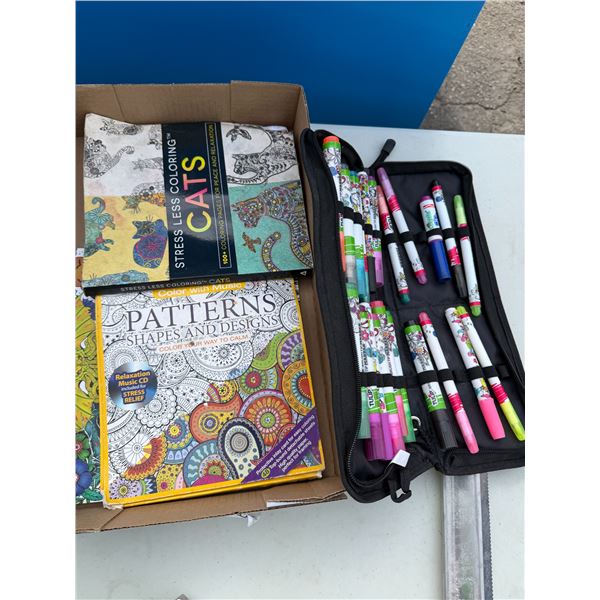 Coloring books and mark