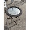 Image 1 : Patio side table folding one string is broken. See picture.