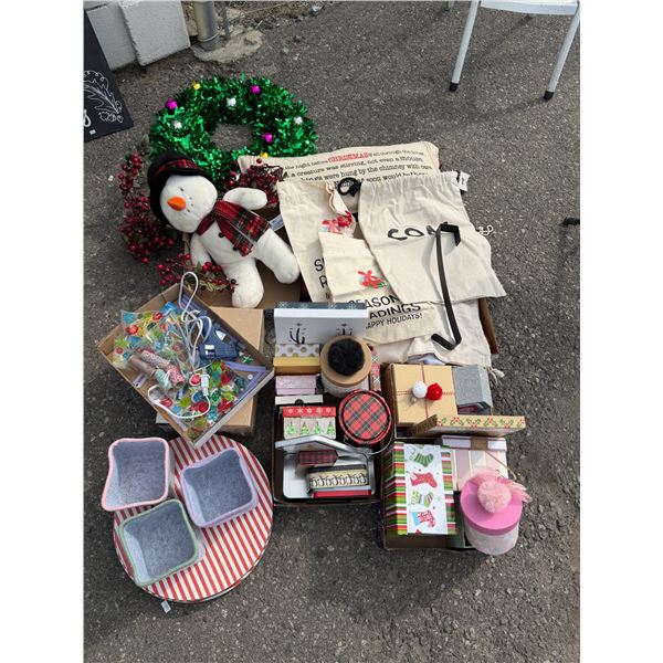 Christmas items, decor, etc.