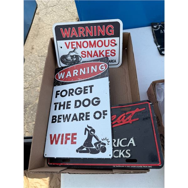 Tin signs