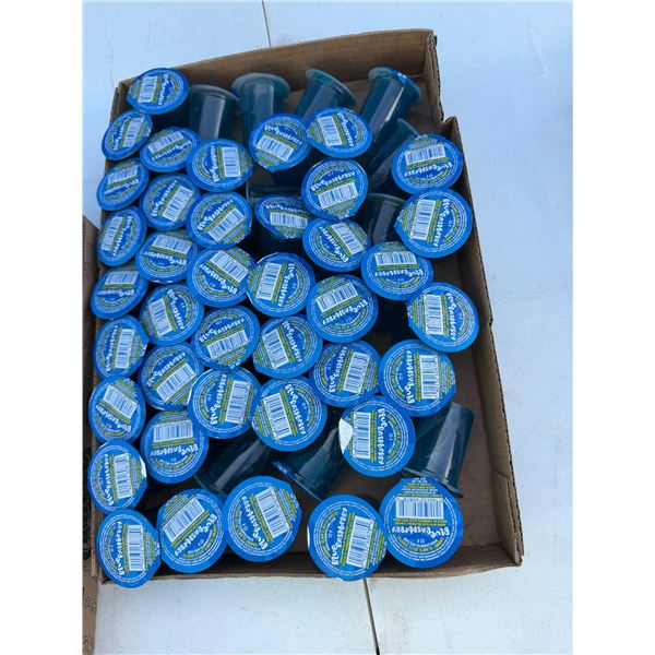 Blue raspberry jelly shooters