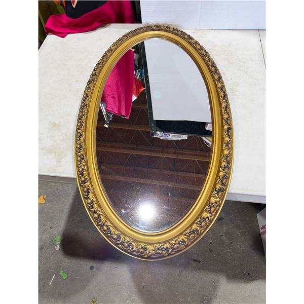 Oval mirror 35 inches and 19 inches