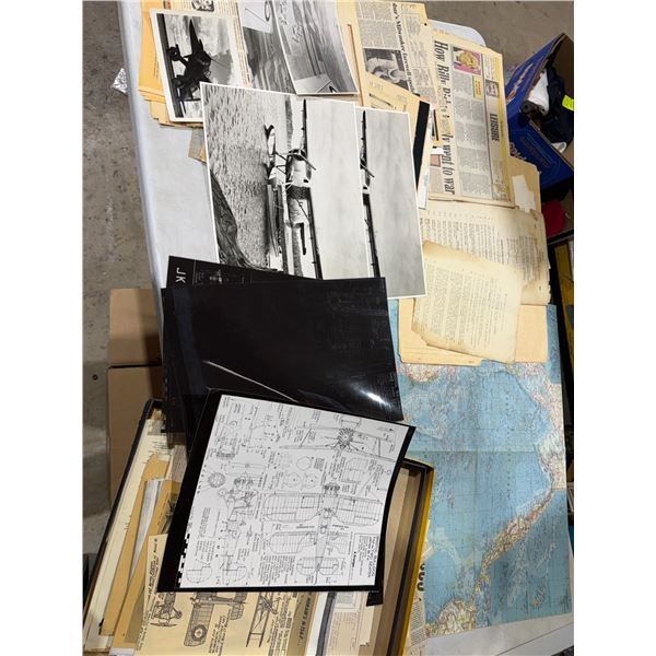 Newspapers, Vancouver Sun, 1988 and other map and other photos