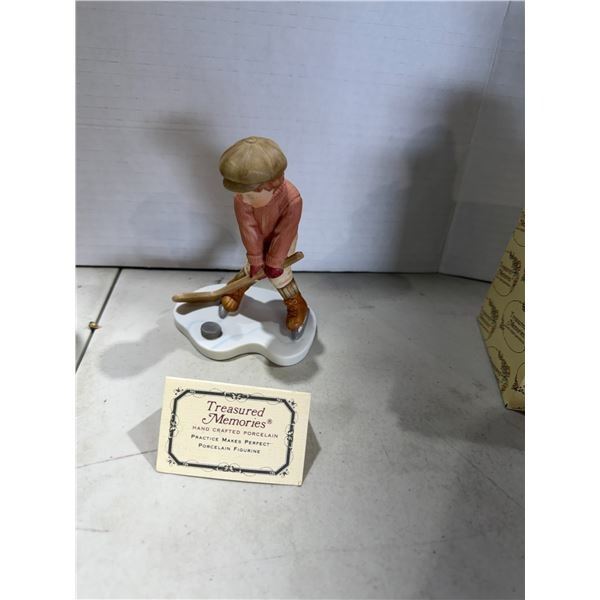 Treasured memories practice makes perfect porcelain figurine