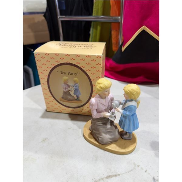 Treasured memories, tea party figurine