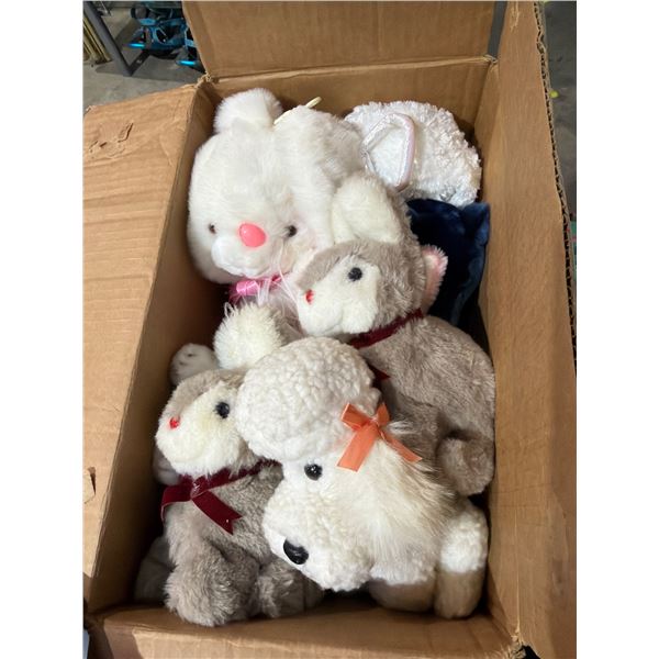 Assorted bears and bunnies