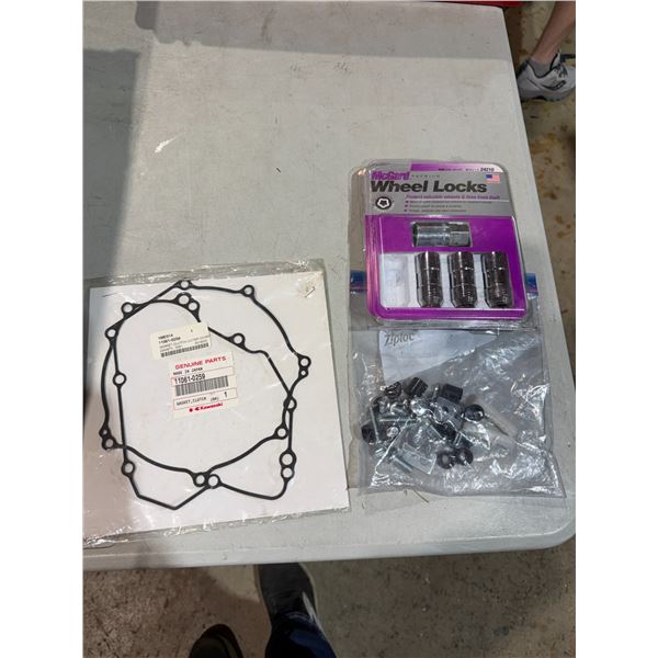 Wheel locks and gaskets, etc.