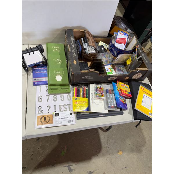 Assorted office related items