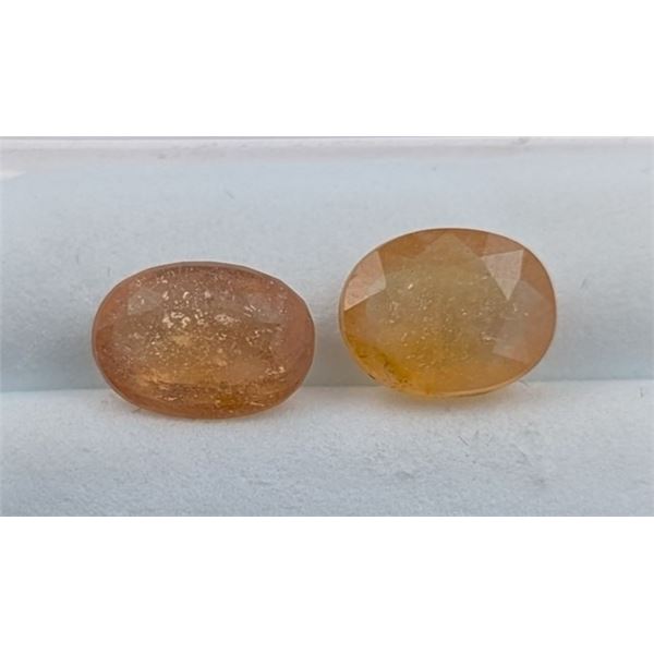 7.07 ct Certified Yellow Sapphire gemstone Kashmir ($5,300 Appraisal)