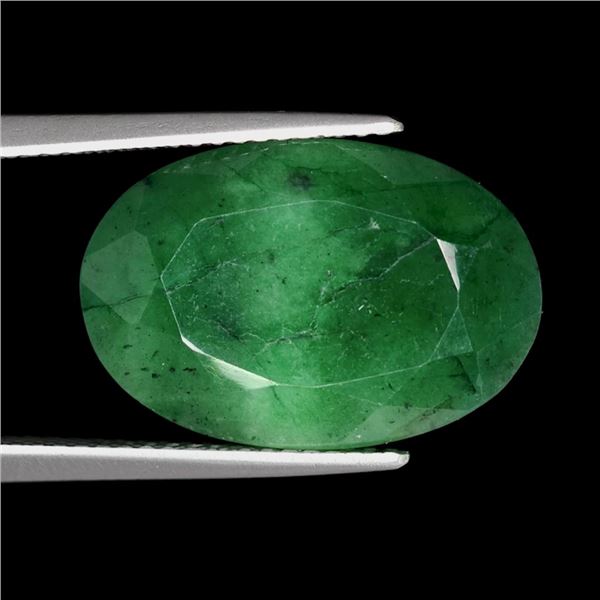 9.7 ct Certified Zambian Emerald gemstone ($14,550 Appraisal)