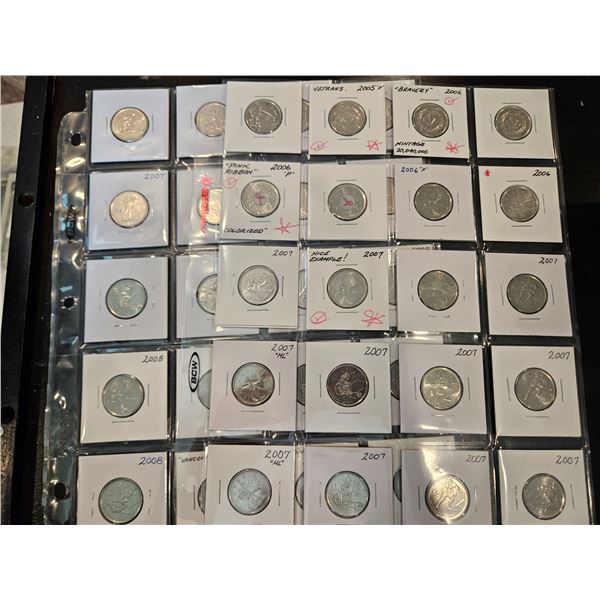Canada 25 cent collections