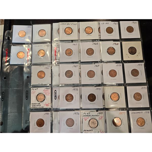 Canada 1cent collections
