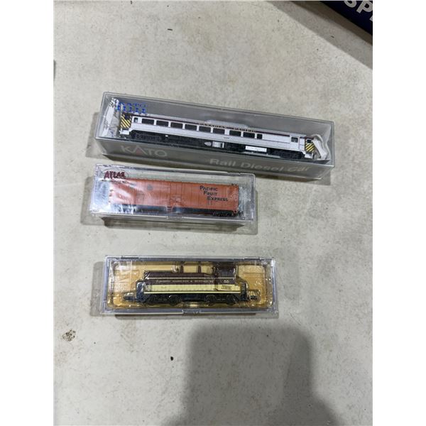 Atlas, KATO, and other trains