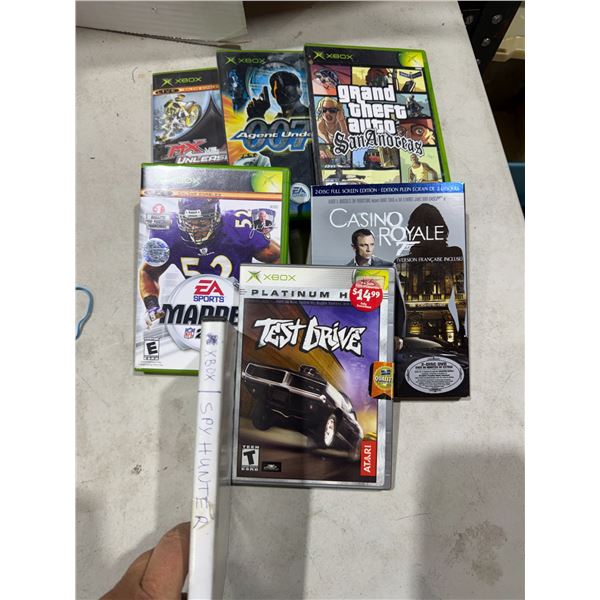 Xbox games and  Casino Royale DVD