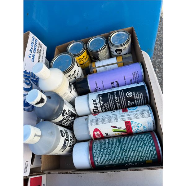 Spray paints and other