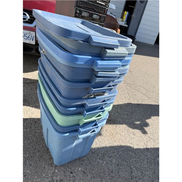 Bins with lids