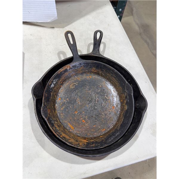 Cast-iron frying pans